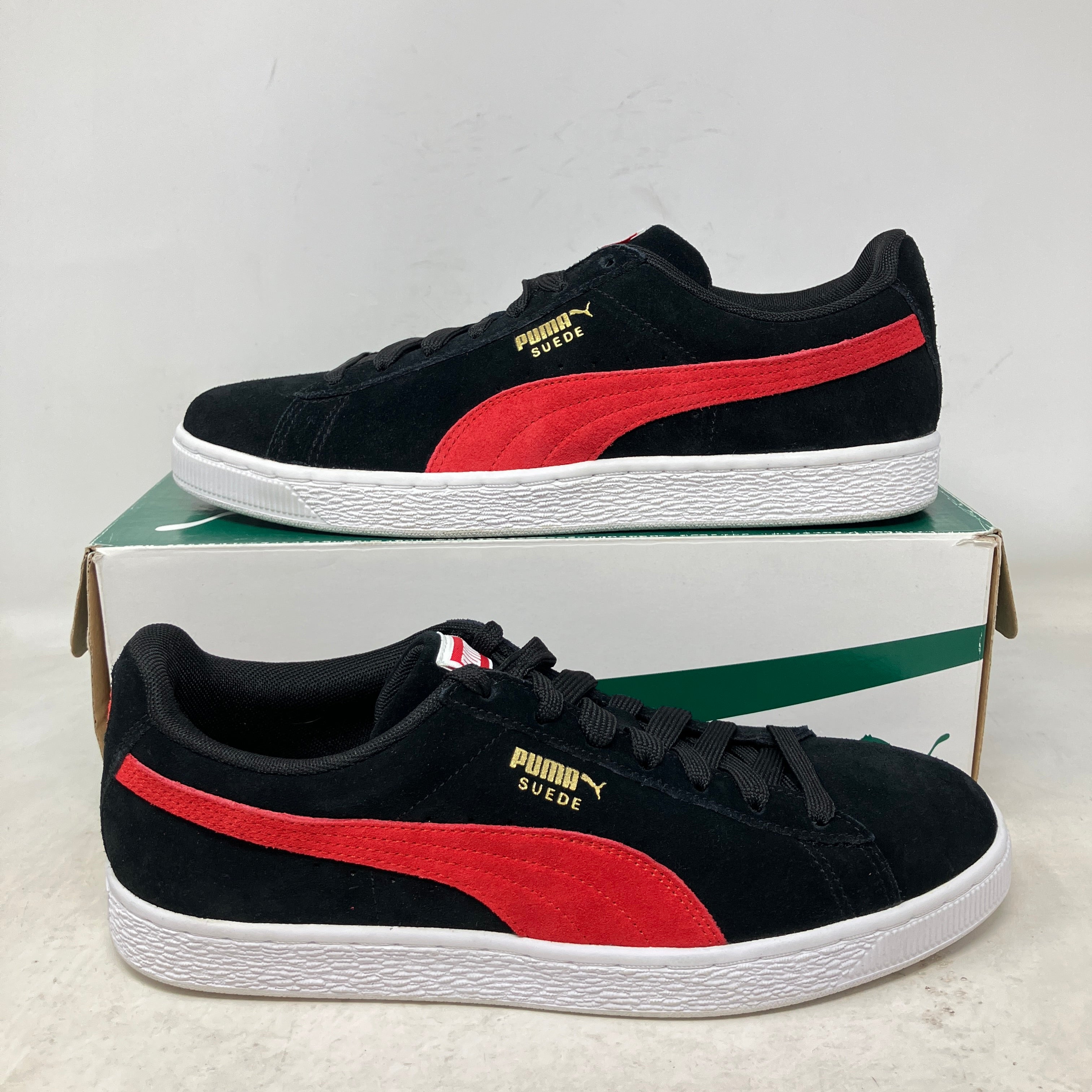 Puma Suede Classic Black White Red