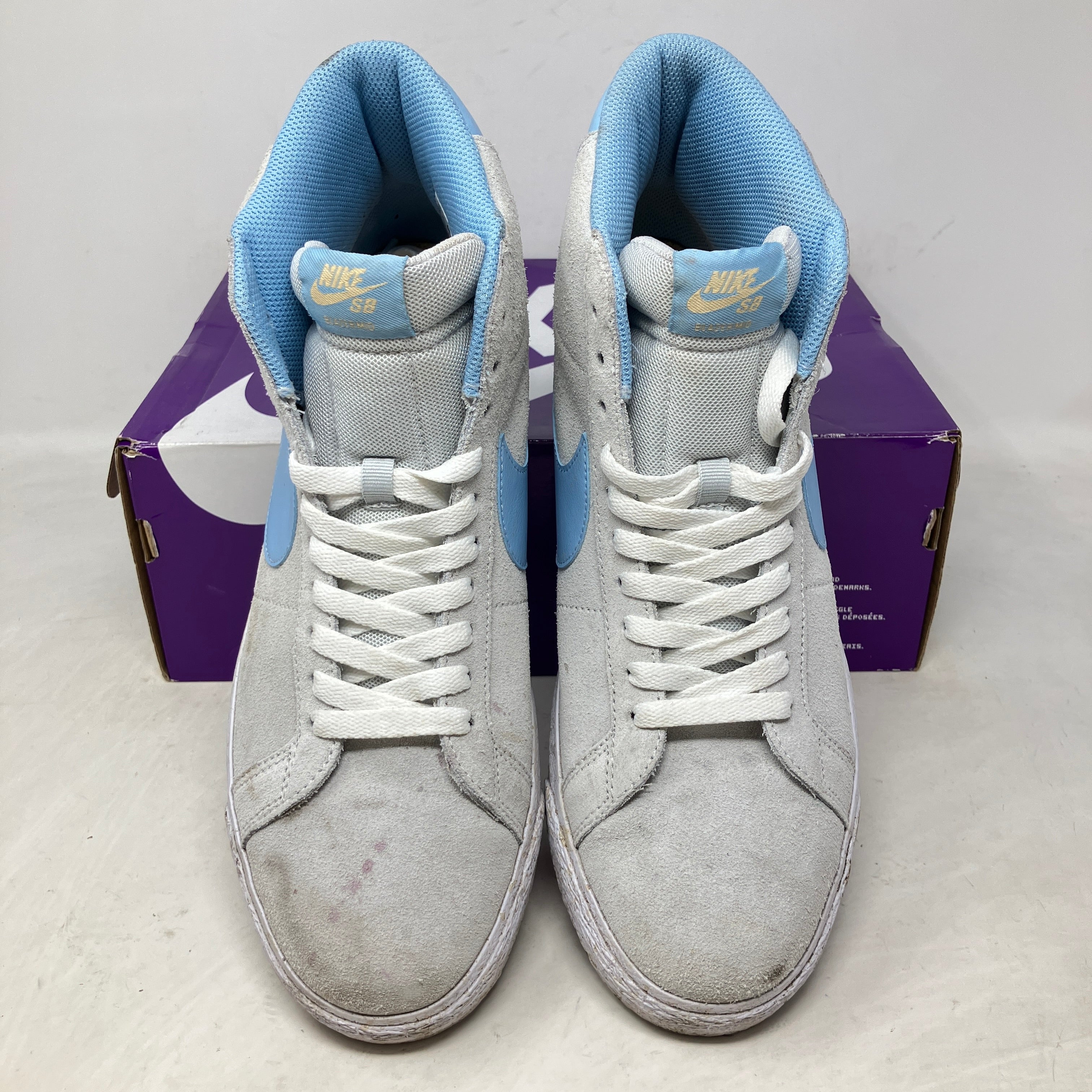 Nike SB Blazer Mid Soft Grey Baby Blue