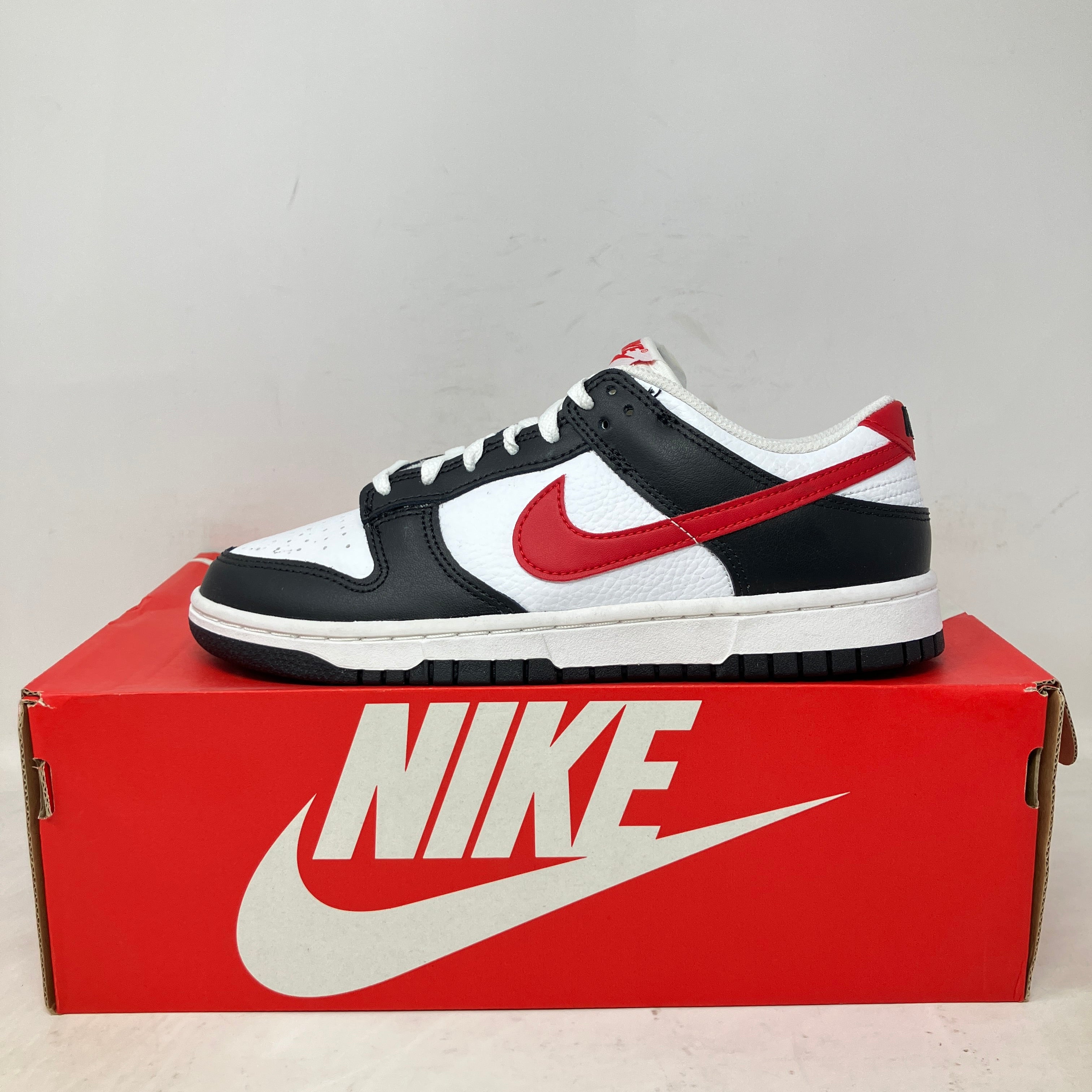 Nike Dunk Low Retro Red Swoosh Panda