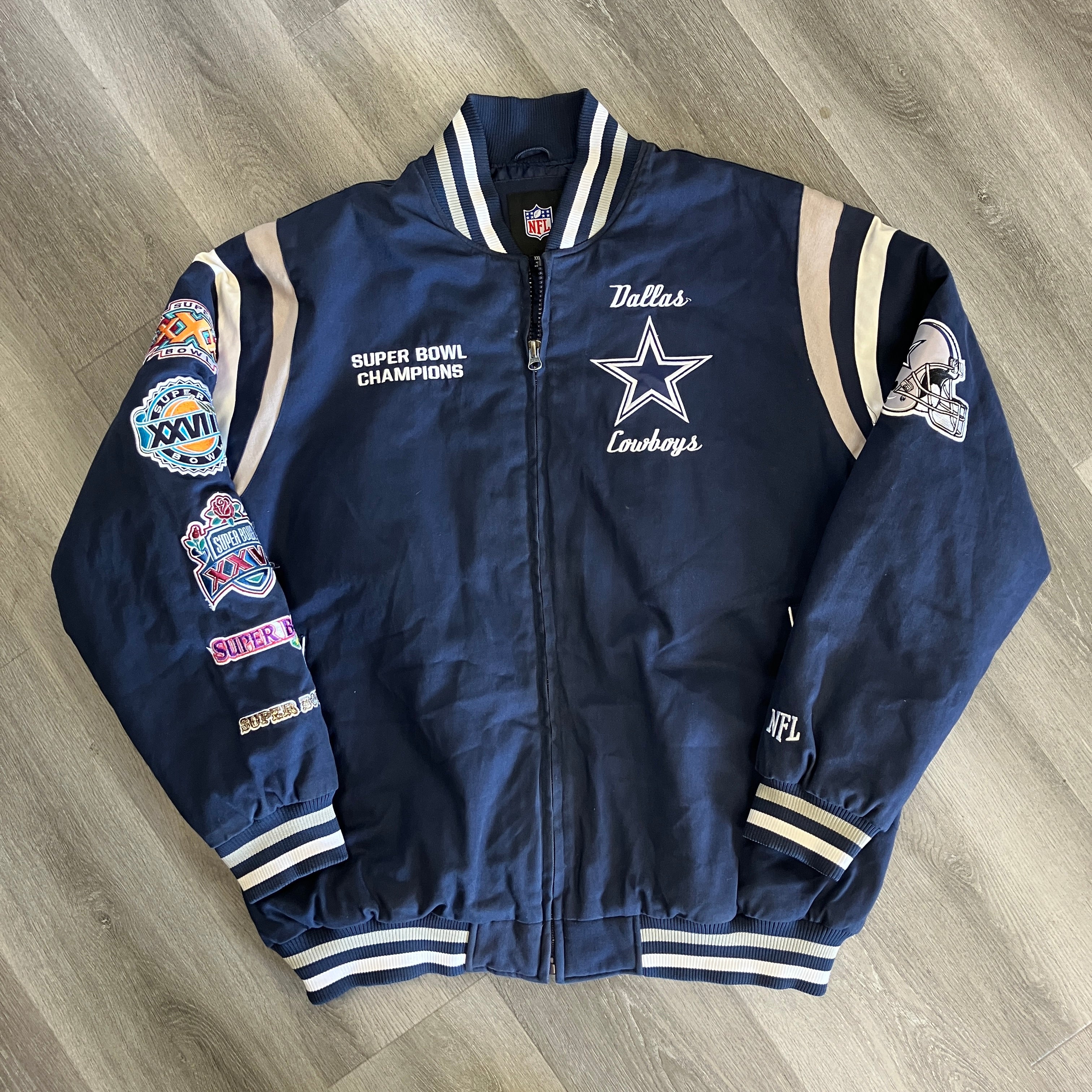 Vintage 90s Dallas Cowboys Super Bowl Champions Jacket
