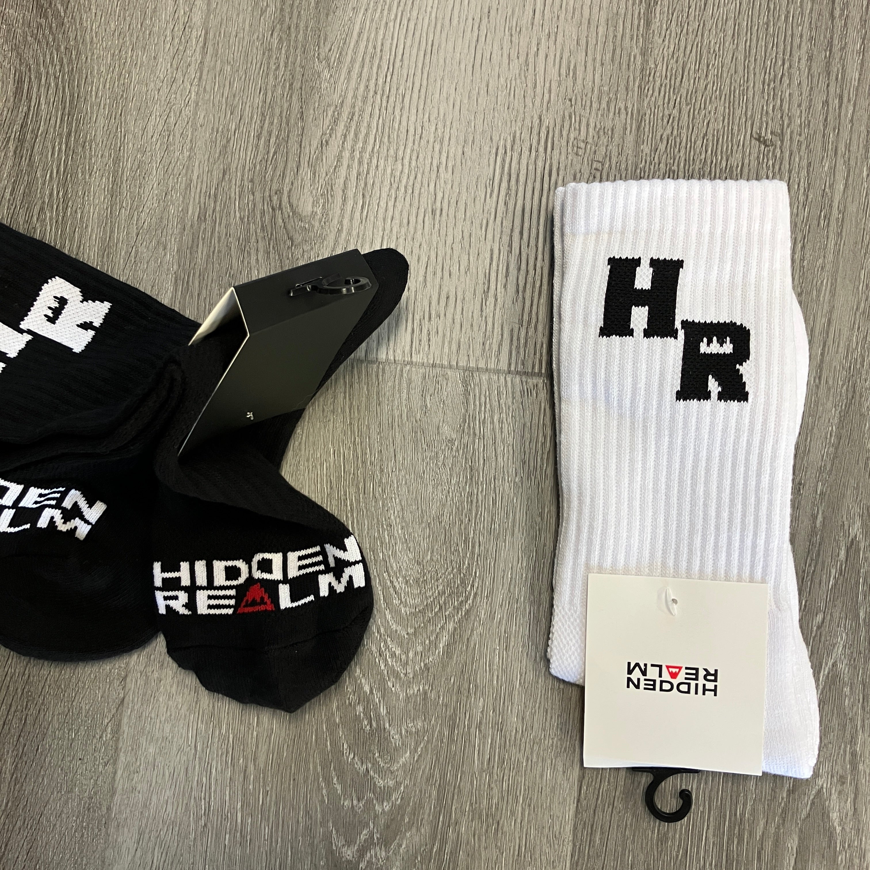 Hidden Realm 'HR' Premium Crew Socks