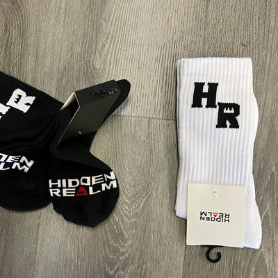 Hidden Realm 'HR' Premium Crew Socks, alternate view 1