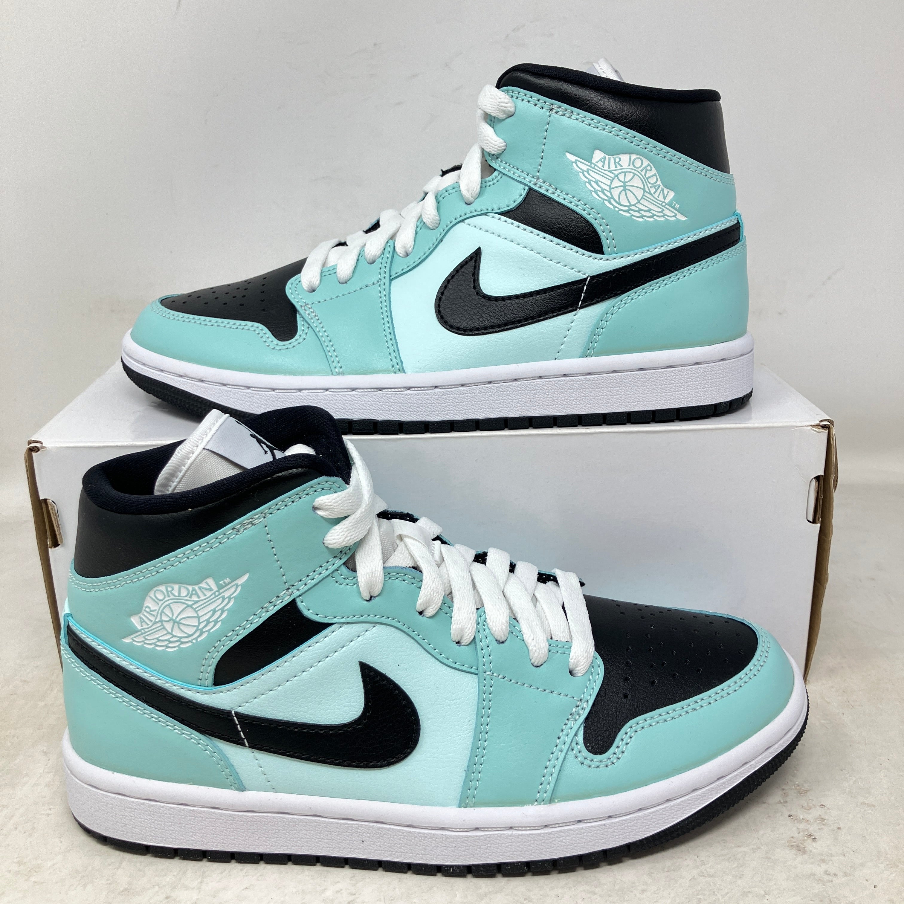 Jordan 1 Mid Aqua Blue Tint (Women's)