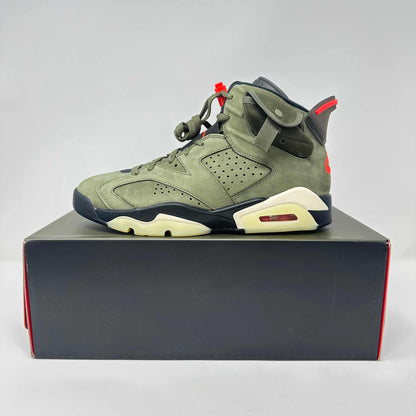 Jordan 6 Retro Travis Scott Olive sneaker brand new with accessories on box